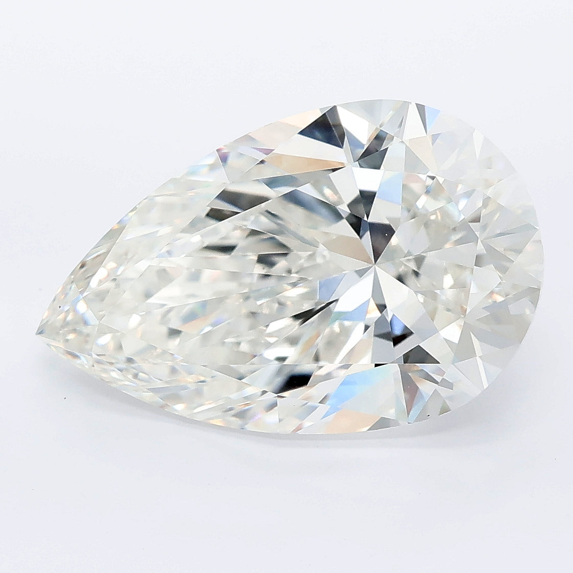 6.54ct Pear Lab Grown diamond, stone 38452