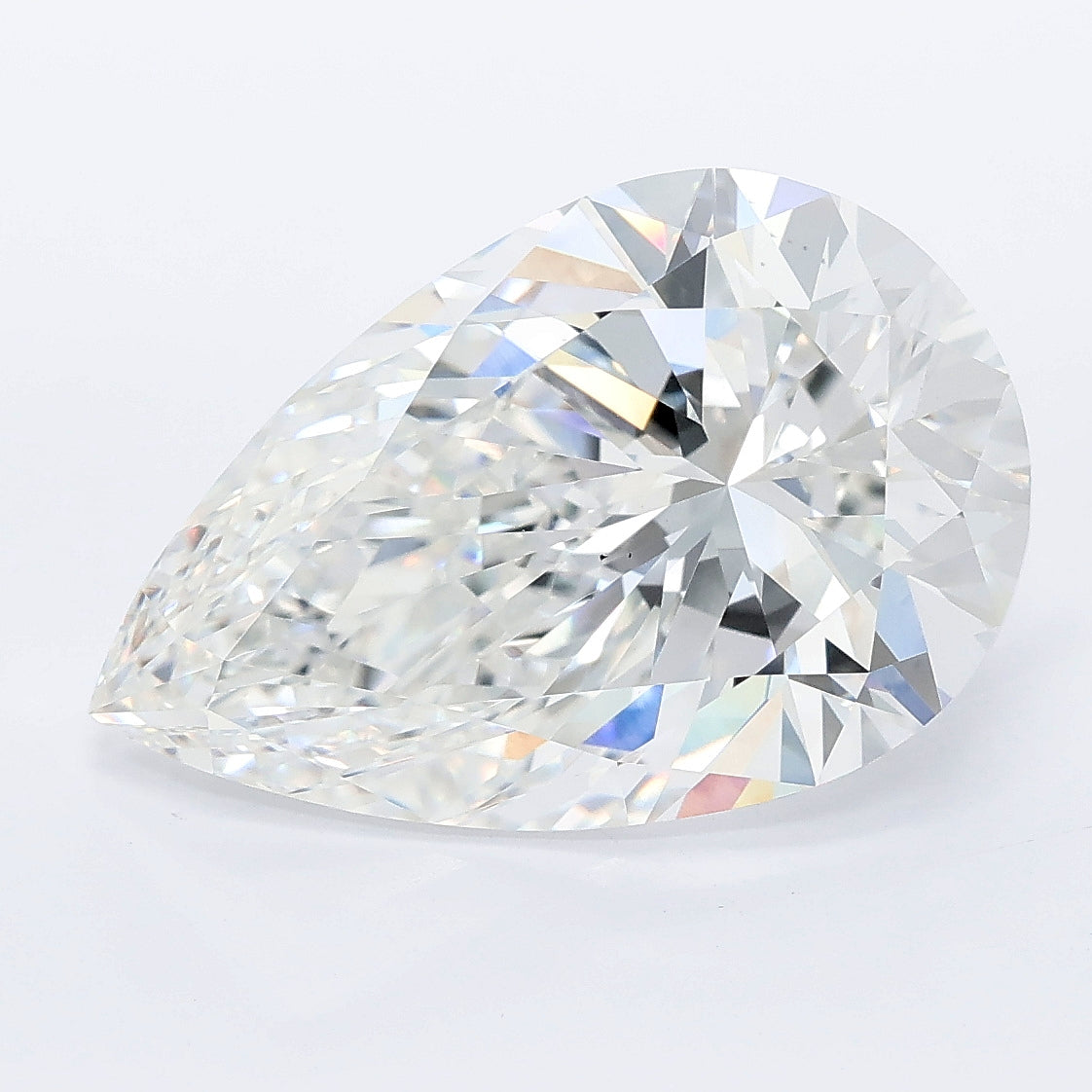 7.09ct Pear Lab Grown diamond, stone 40258