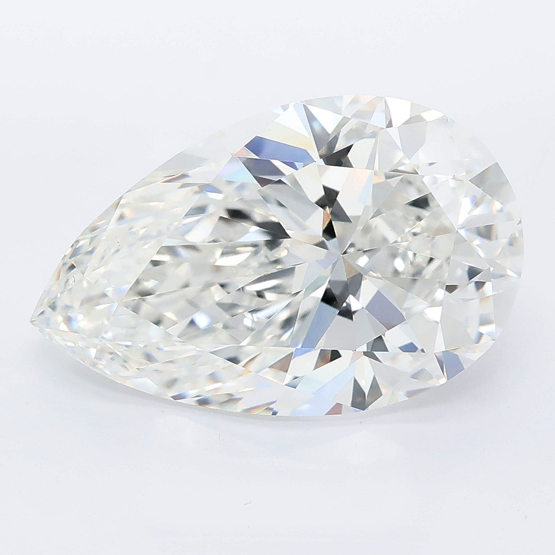 6.57ct Pear Lab Grown diamond, stone 40770