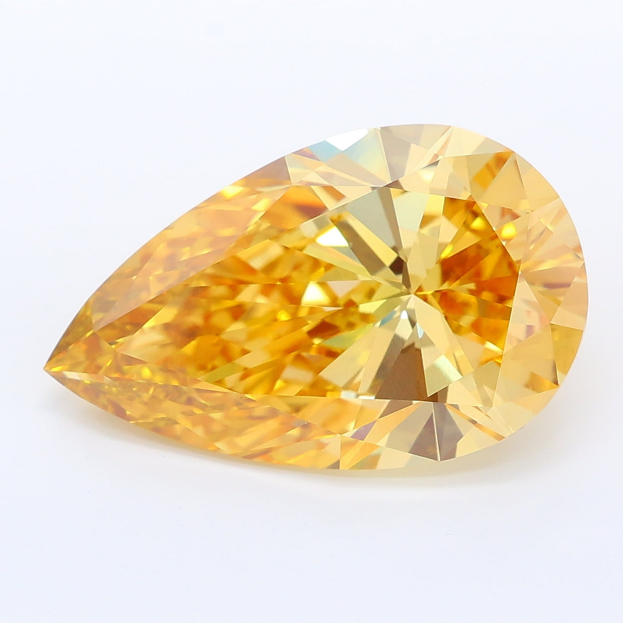 7.28ct Pear Lab Grown diamond, stone 43687